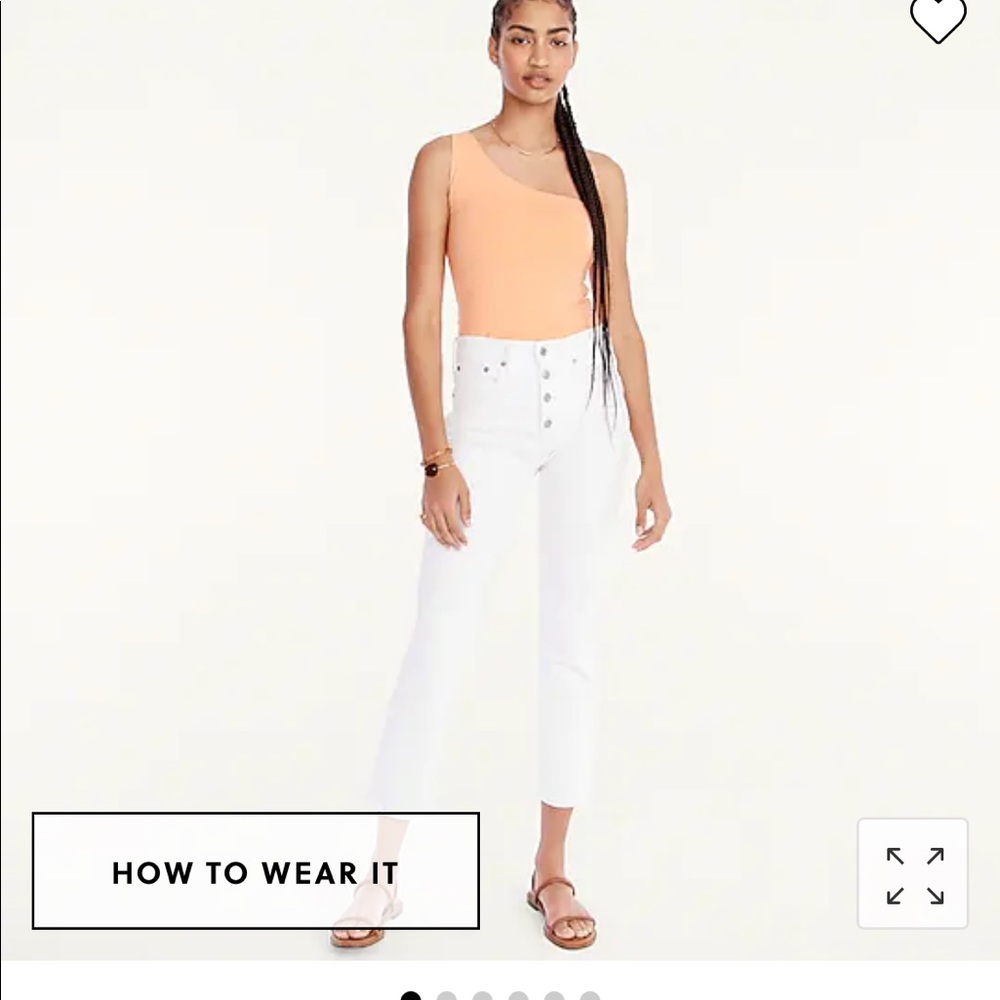 10" vintage slim-straight jean in white JCREW